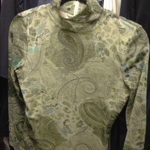 Tesori sheer long sleeve‎ top